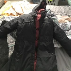 The north face long coat